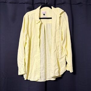 Universal Thread Pale Yellow Button-Down Shirt